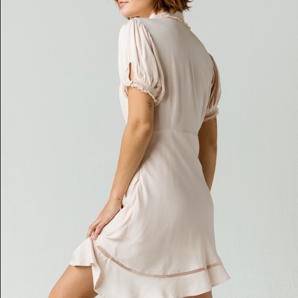 Free People Dresses & Skirts - Free People Warm Glow Mini Dress Petal Bloom Cream Women Size M Cottagecore